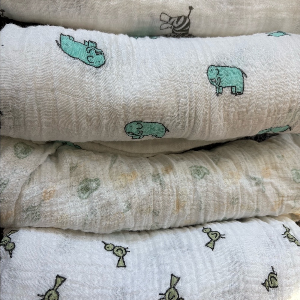 Soft Baby Muslin Swaddle Blankets - 4